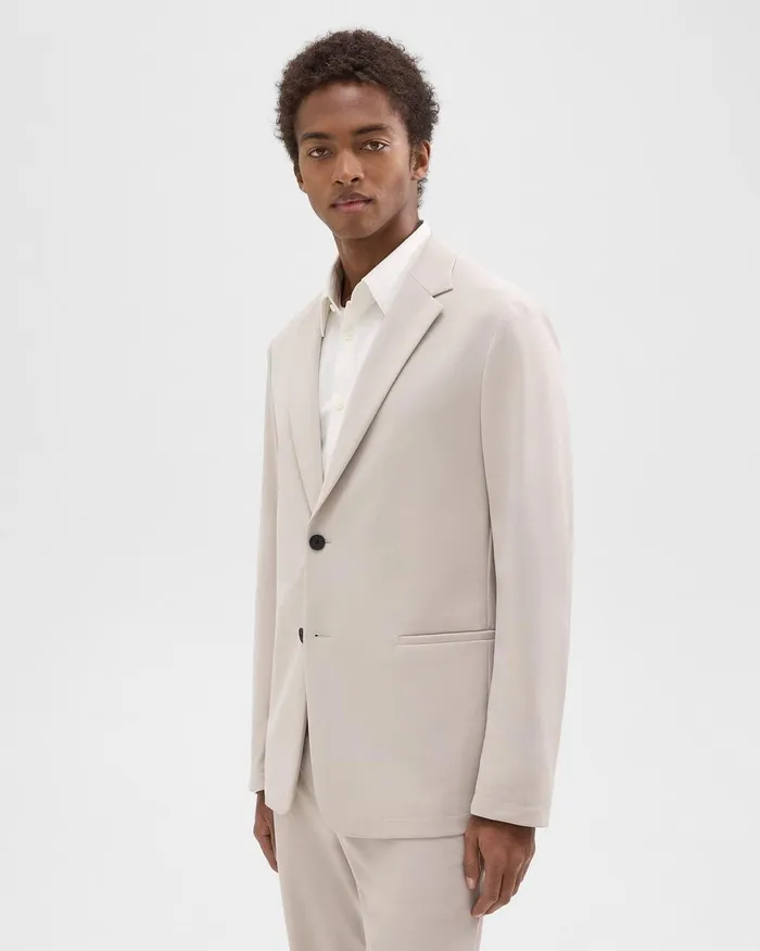 Men Theory Blazers Jackets Clinton Blazer In Precision Ponte Putty