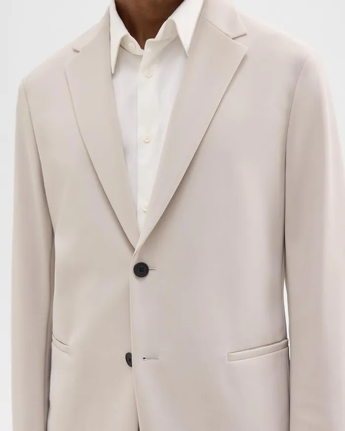 Men Theory Blazers Jackets Clinton Blazer In Precision Ponte Putty