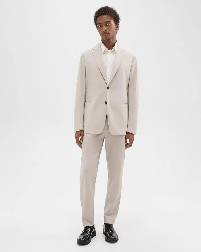 Men Theory Blazers Jackets Clinton Blazer In Precision Ponte Putty