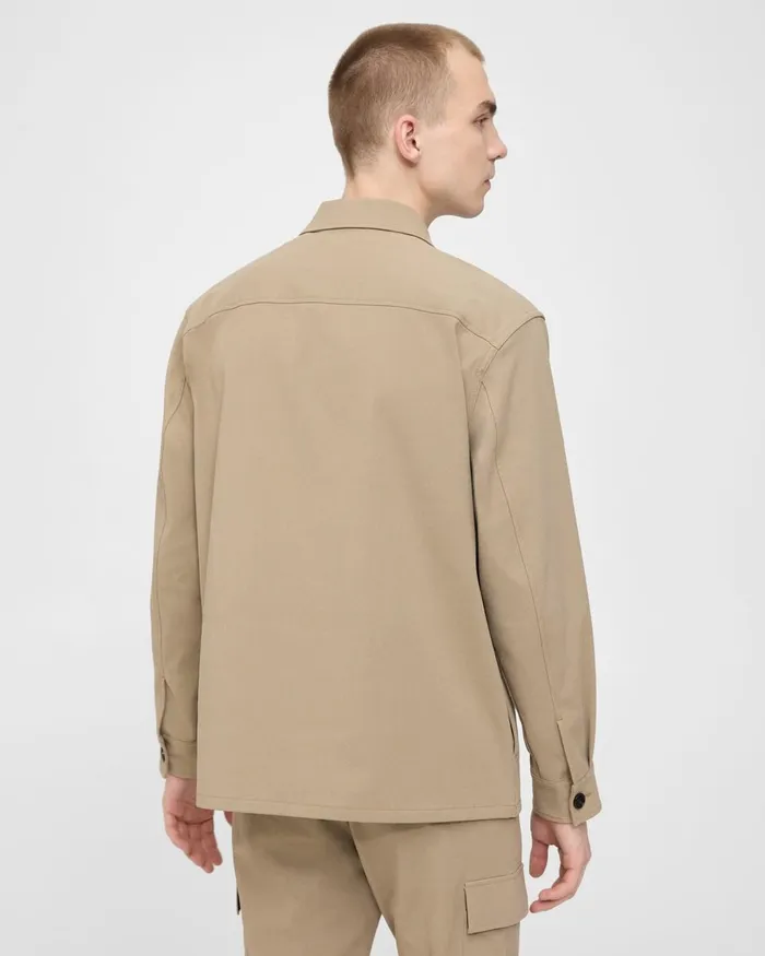 Men Theory Blazers Jackets Clyfford Shirt Jacket In Neoteric Twill Bark