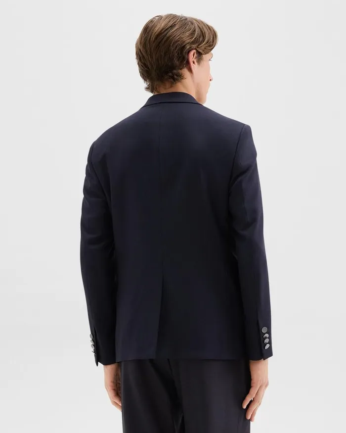 Men Theory Blazers Jackets Nostrand Blazer In Stretch Flannel Dark Navy