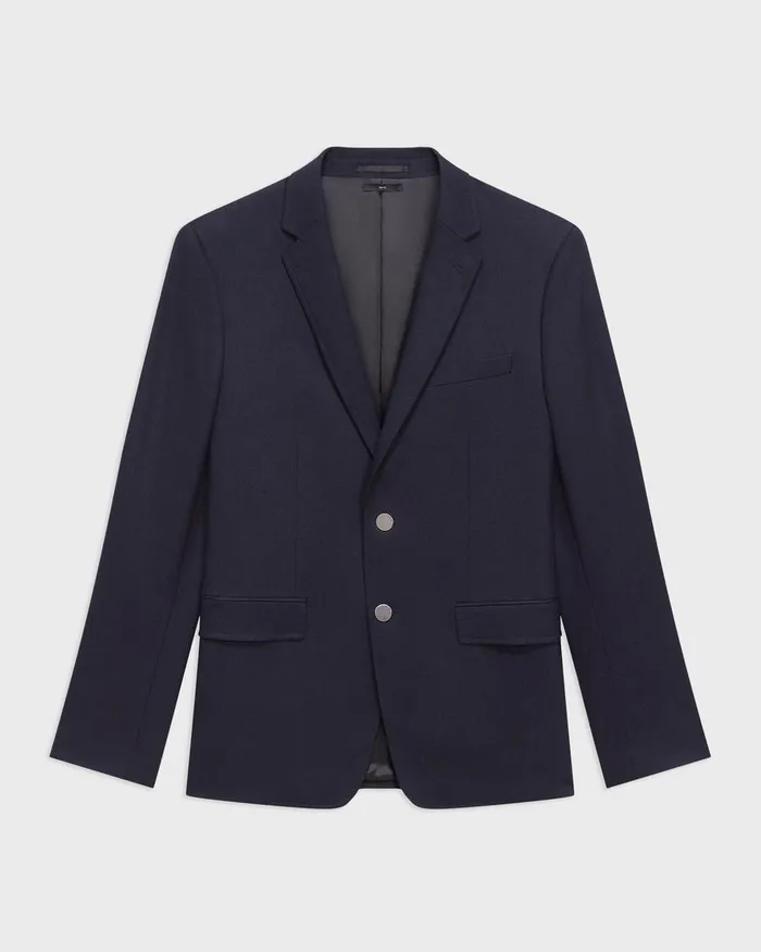 Men Theory Blazers Jackets Nostrand Blazer In Stretch Flannel Dark Navy