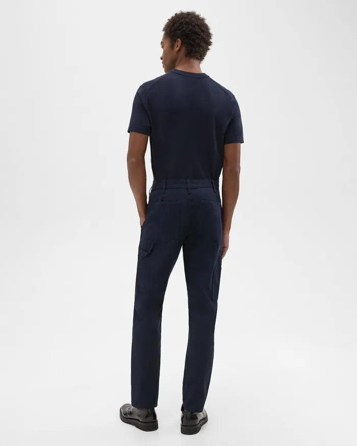 Men Theory Pants Carpenter Pant In Stretch Cotton Canvas Baltic