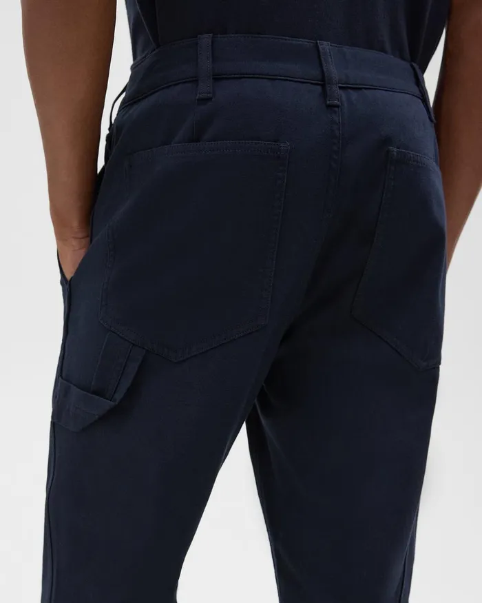 Men Theory Pants Carpenter Pant In Stretch Cotton Canvas Baltic