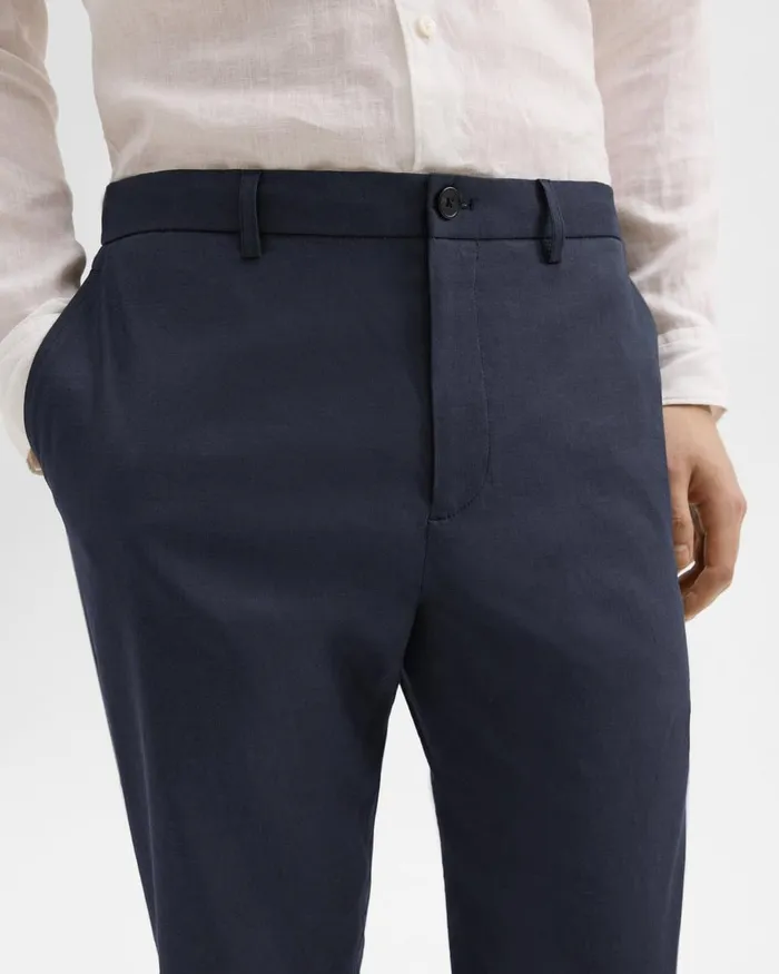 Men Theory Pants Curtis Drawstring Pant In Good Linen Space