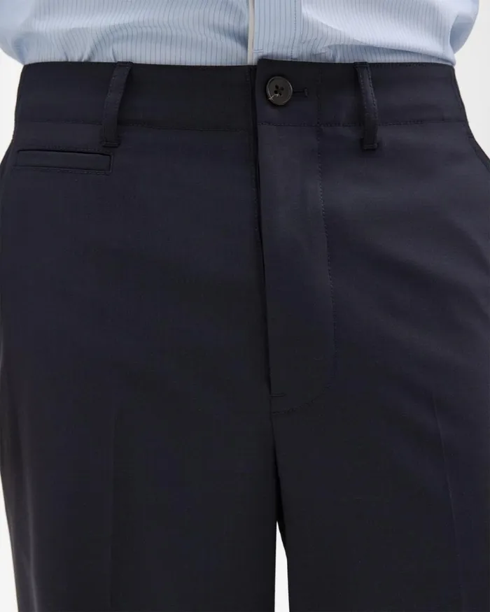 Men Theory Pants Relaxed Virgin Wool Pant Midnight