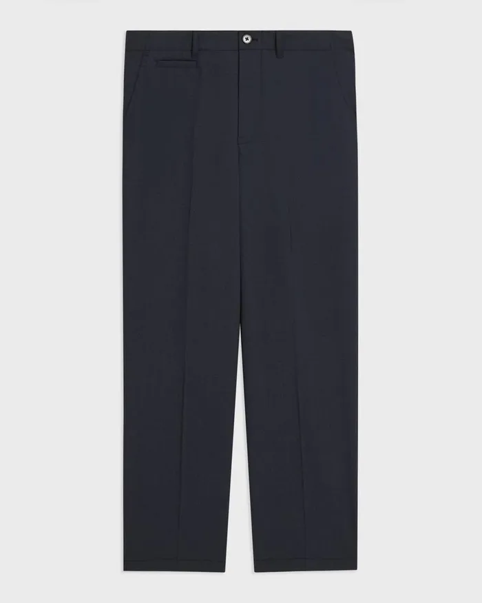 Men Theory Pants Relaxed Virgin Wool Pant Midnight