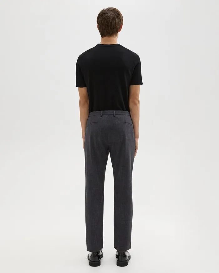 Men Theory Pants Zaine Pant In Printed Precision Ponte Grey Melange