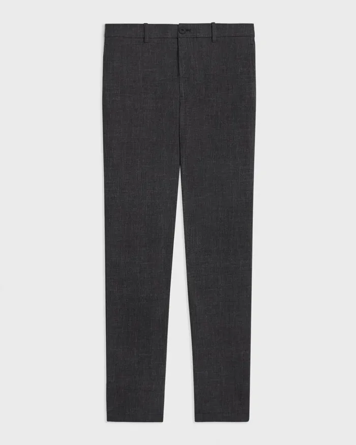 Men Theory Pants Zaine Pant In Printed Precision Ponte Grey Melange