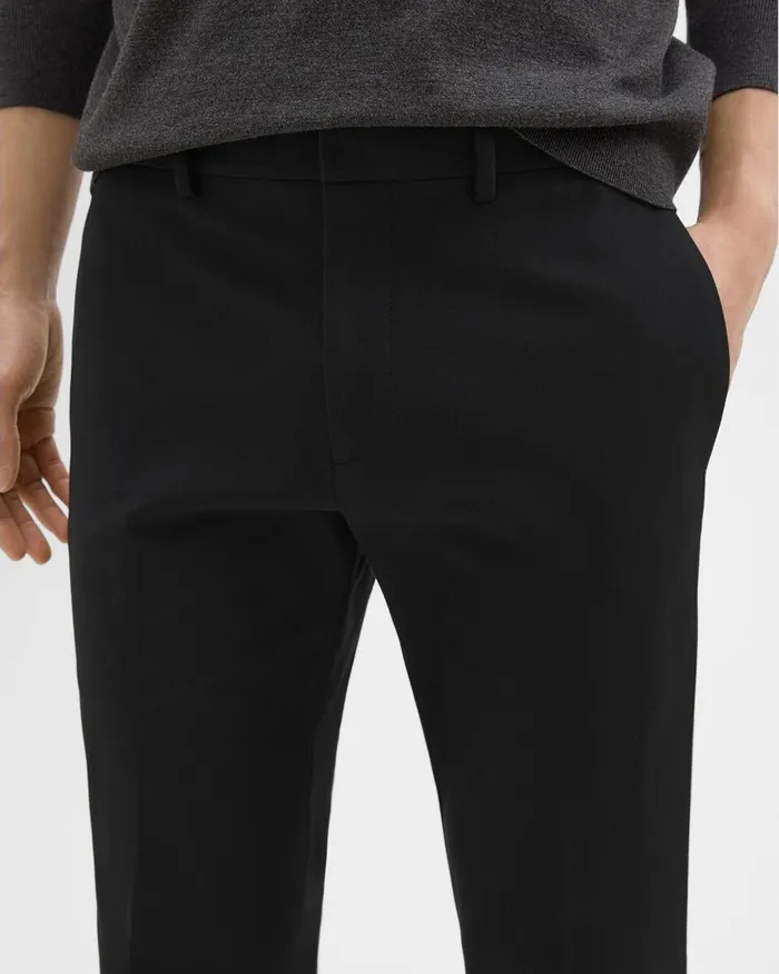 Men Theory Pants Zaine Pant In Stretch Cotton Black