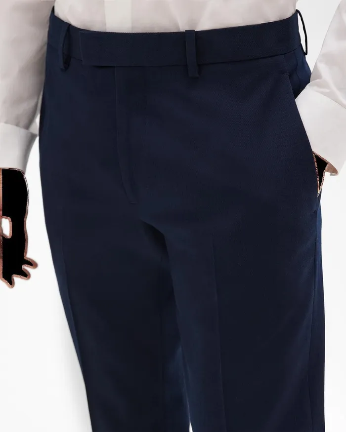 Men Theory Pants Zaine Tab Pant In Textured Gabardine Baltic