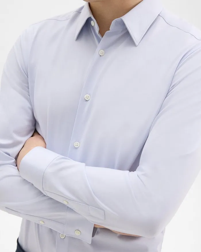 Men Theory Shirts Sylvain Shirt In Structure Knit Olympic