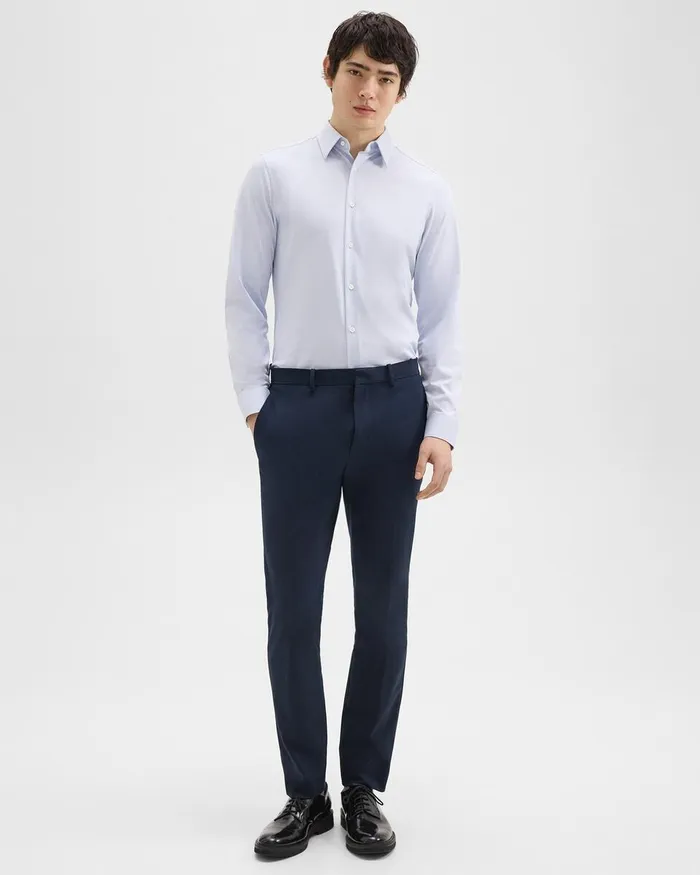 Men Theory Shirts Sylvain Shirt In Structure Knit Olympic