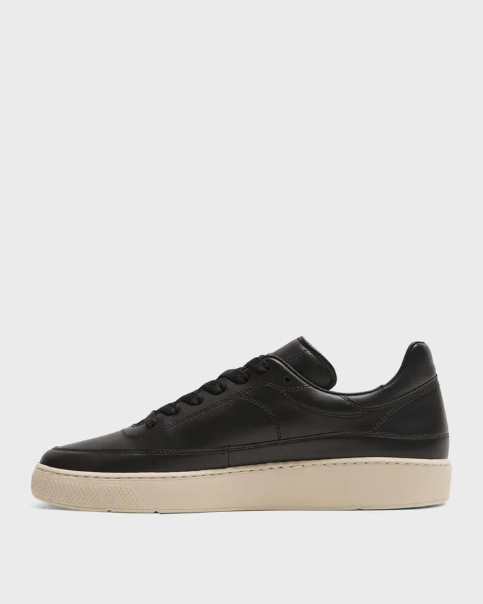 Men Theory Shoes Sneaker In Leather Black
