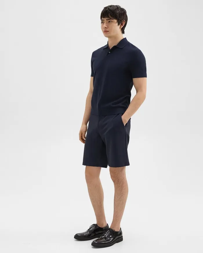 Men Theory Shorts Curtis 9rdquo Drawstring Short In Precision Ponte Baltic