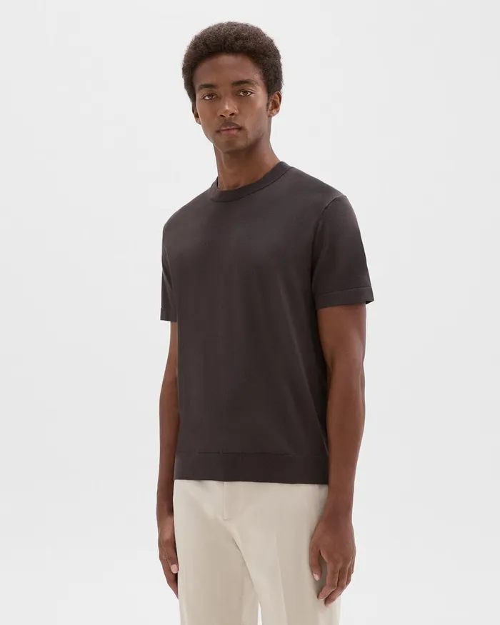 Men Theory Sweaters Cardigans Sarior Tee In Light Bilen Coffee