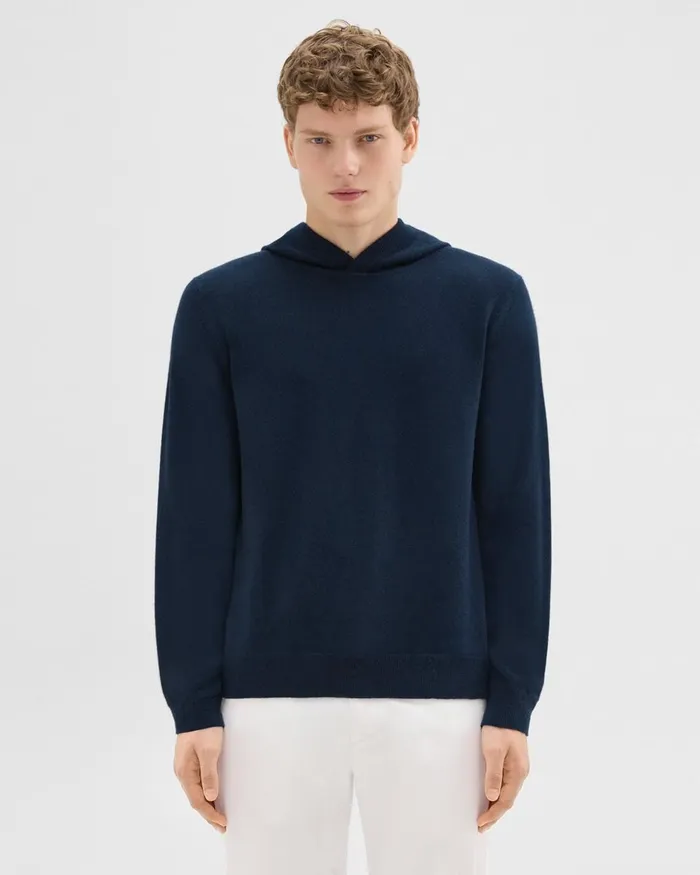 Men Theory Sweatshirts Hoodies Hilles Hoodie In Cashmere Baltic
