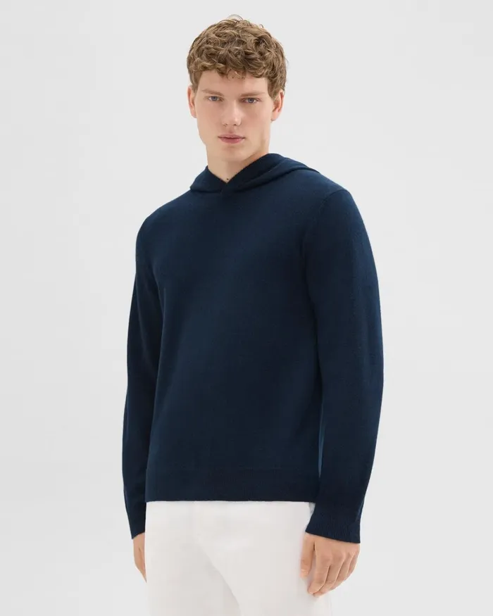 Men Theory Sweatshirts Hoodies Hilles Hoodie In Cashmere Baltic