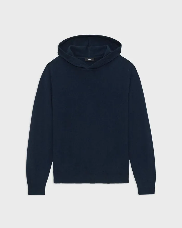 Men Theory Sweatshirts Hoodies Hilles Hoodie In Cashmere Baltic