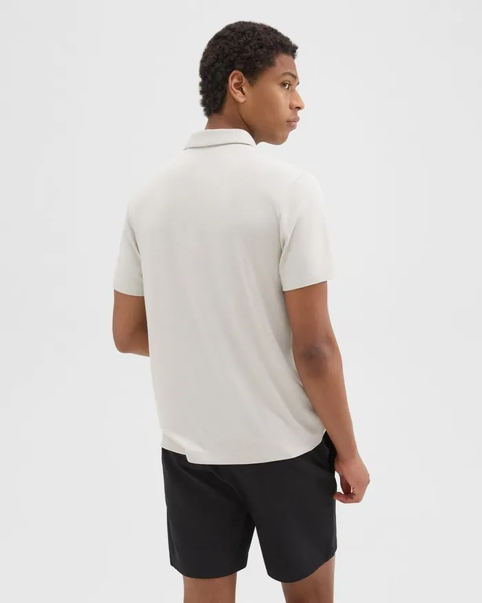 Men Theory TShirts Polos Bron Polo Shirt In Anemone Modal Jersey Limestone