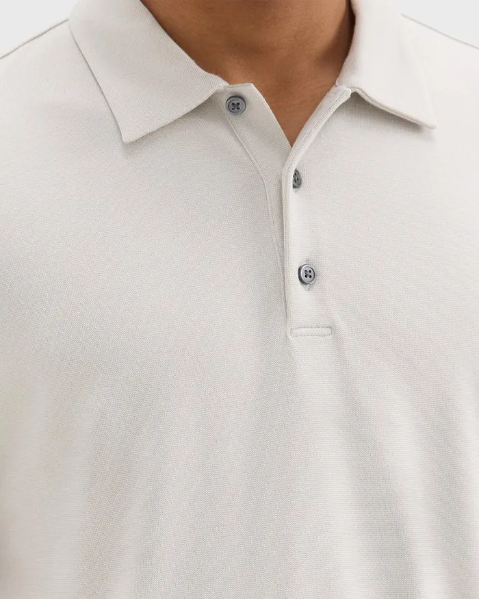 Men Theory TShirts Polos Bron Polo Shirt In Anemone Modal Jersey Limestone