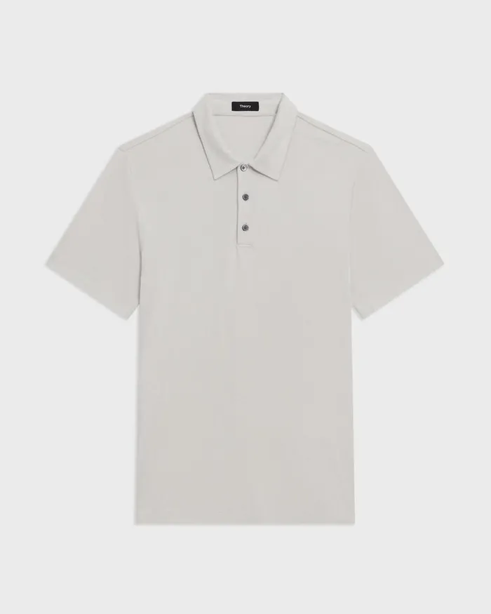 Men Theory TShirts Polos Bron Polo Shirt In Anemone Modal Jersey Limestone