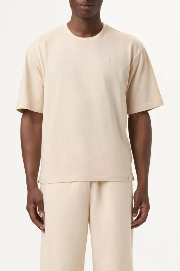 Men Tops and TShirts Fila Apex Relaxed Box Tee 922 Brazilian Sand Men Tops and TShirts Fila Apex Relaxed Box Tee 922 Brazilian Sand