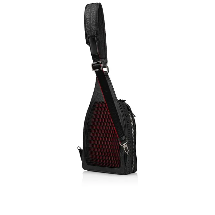 MenWomen Loubifunk Backpack 8211 Calf Leather And Spikes 8211 Black Christian Louboutin Crossbody Bags