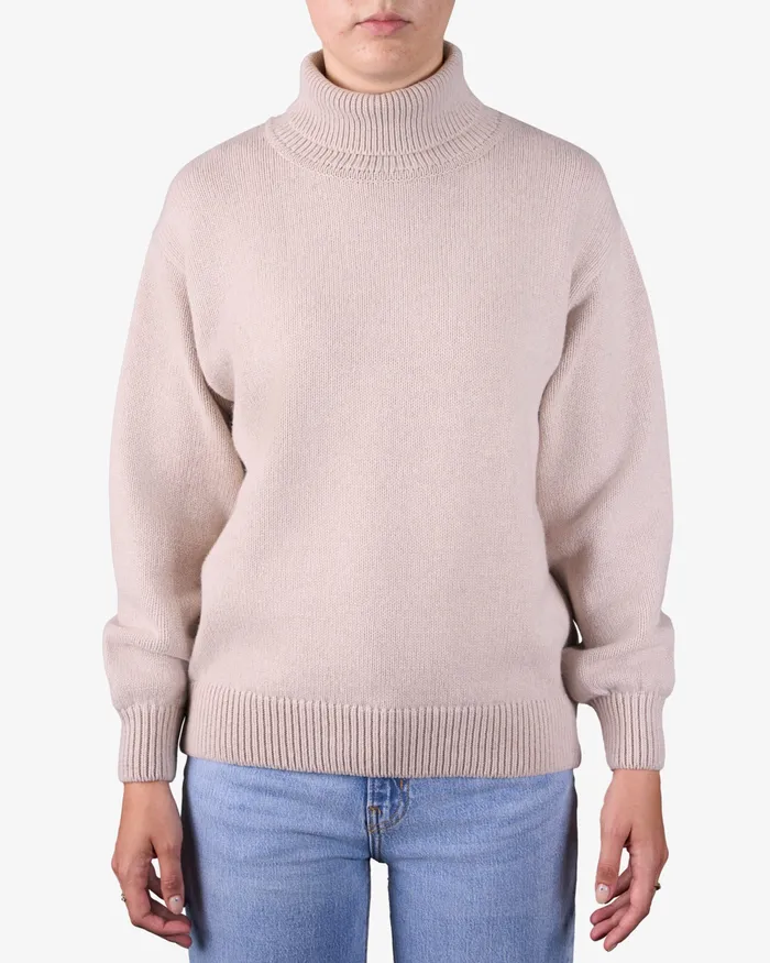Merino Wool Turtleneck 8211 Deep Black Knit Sweaters Colorfulstandard Women