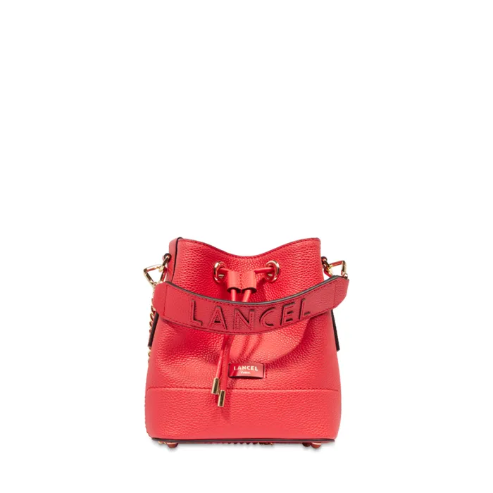 Mini Bucket Bag Kiss Red Women Lancel Mini Bags
