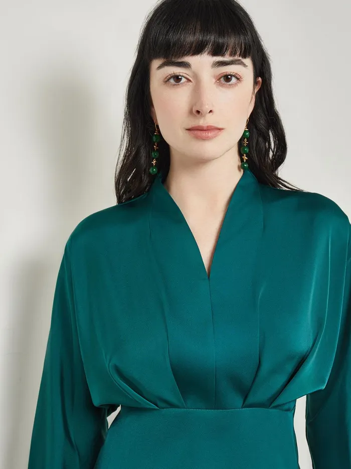 Misook Batwing Sleeve Blouse 8211 Crepe De Chine Women Tops and Tees