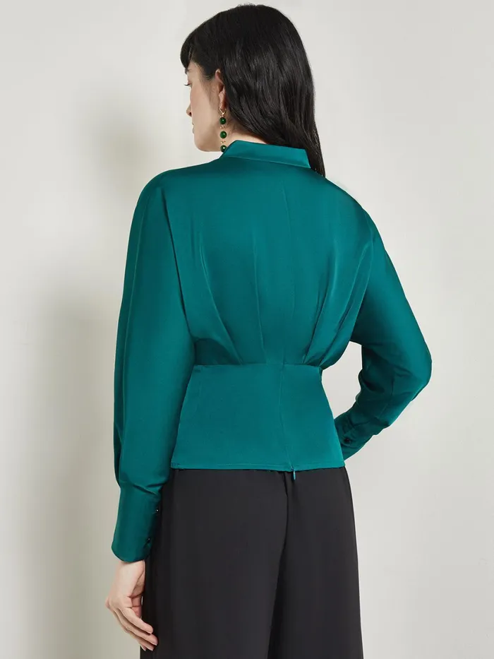 Misook Batwing Sleeve Blouse 8211 Crepe De Chine Women Tops and Tees