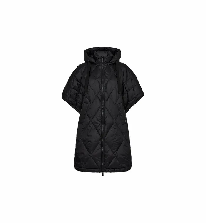 MOS MOSH Jackets and Coats Women MMFaisa Down Poncho Black MOS MOSH Jackets and Coats Women MMFaisa Down Poncho Black