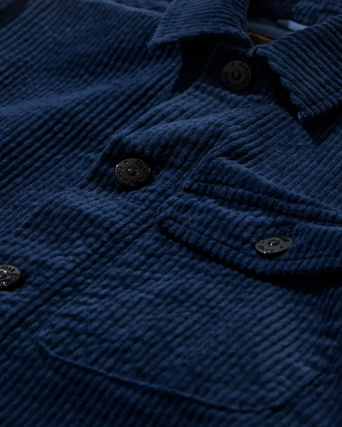 MOS MOSH MMGWinks Corduroy Jacket Indigo Blue Men Jackets