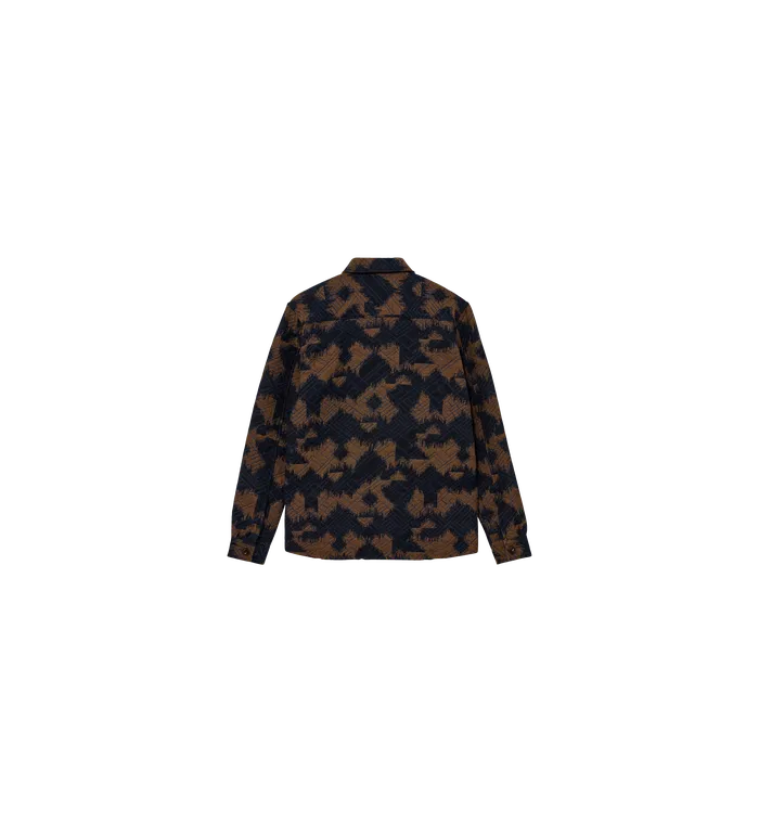 MOS MOSH Shirts Men MMGDavid Harlekin Shirt Indigo Blue