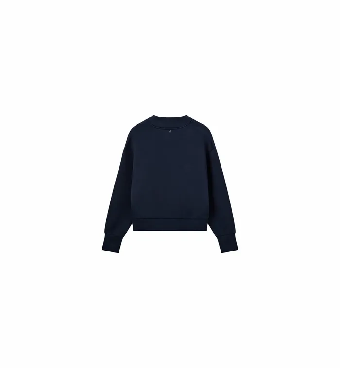 MOS MOSH Sweats Women MMDinah LS Zip Sweatshirt Salute Navy MOS MOSH Sweats Women MMDinah LS Zip Sweatshirt Salute Navy