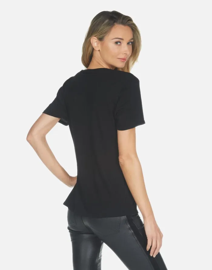 Myra Def Leppard Leopard Black Women039s Lauren Moshi Short Sleeve