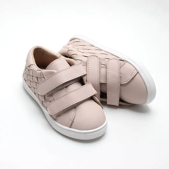 Nisolo Baby Toddler and Kids Shoes Women Woven Sneaker Dusty Pink Dusty Pink