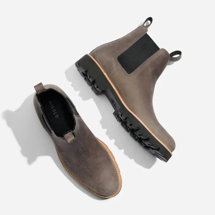 Nisolo Boots Men GoTo Chelsea Boot Grey