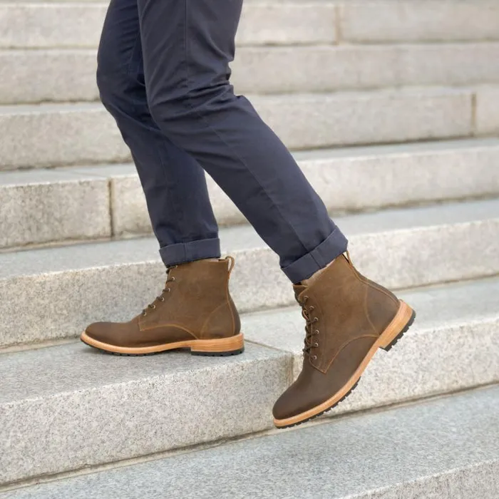 Nisolo Boots Men Martin AllWeather Boot Waxed Brown Nisolo Boots Men Martin AllWeather Boot Waxed Brown