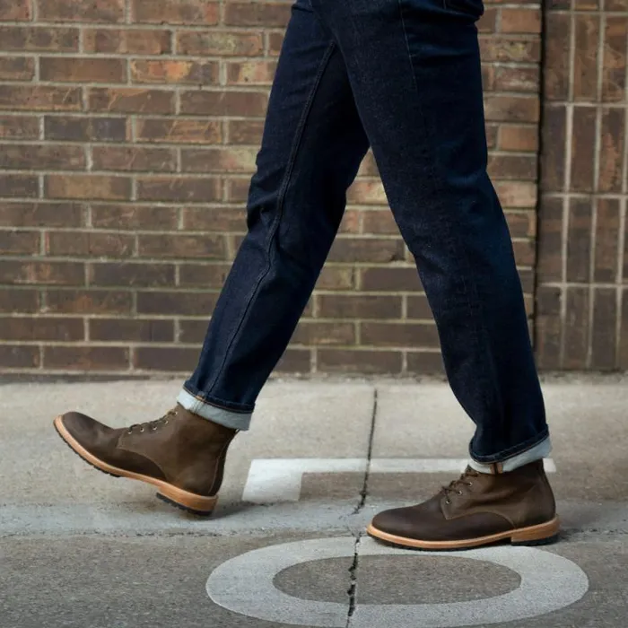 Nisolo Boots Men Martin AllWeather Boot Waxed Brown Nisolo Boots Men Martin AllWeather Boot Waxed Brown