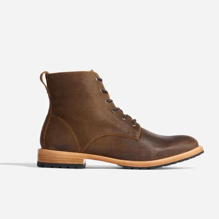 Nisolo Boots Men Martin AllWeather Boot Waxed Brown Nisolo Boots Men Martin AllWeather Boot Waxed Brown