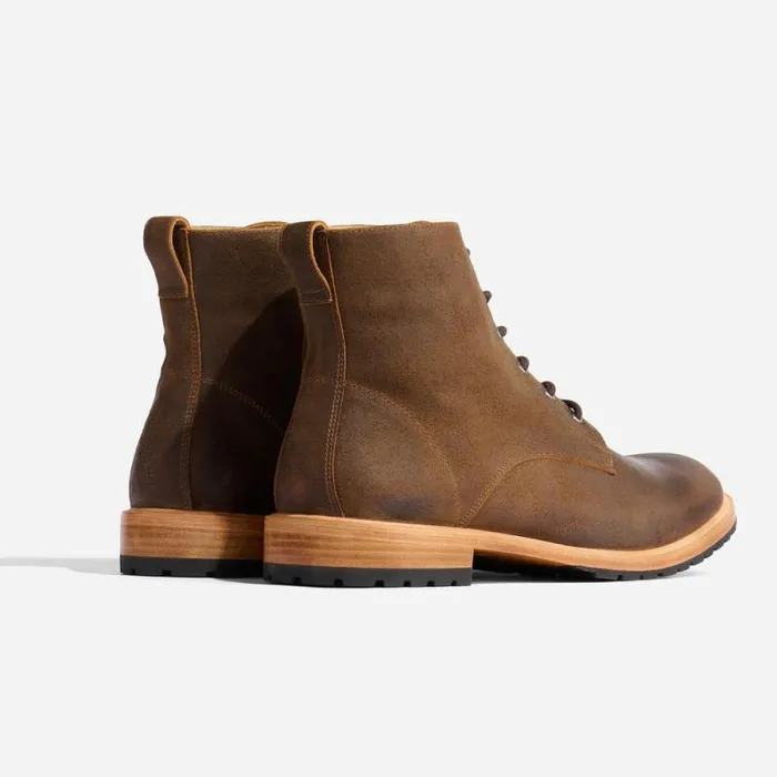 Nisolo Boots Men Martin AllWeather Boot Waxed Brown Nisolo Boots Men Martin AllWeather Boot Waxed Brown
