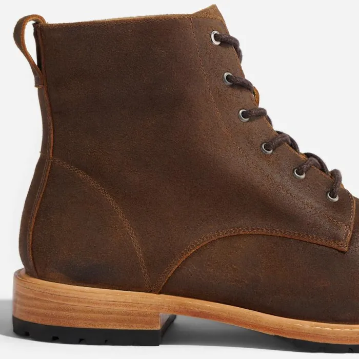 Nisolo Boots Men Martin AllWeather Boot Waxed Brown Nisolo Boots Men Martin AllWeather Boot Waxed Brown