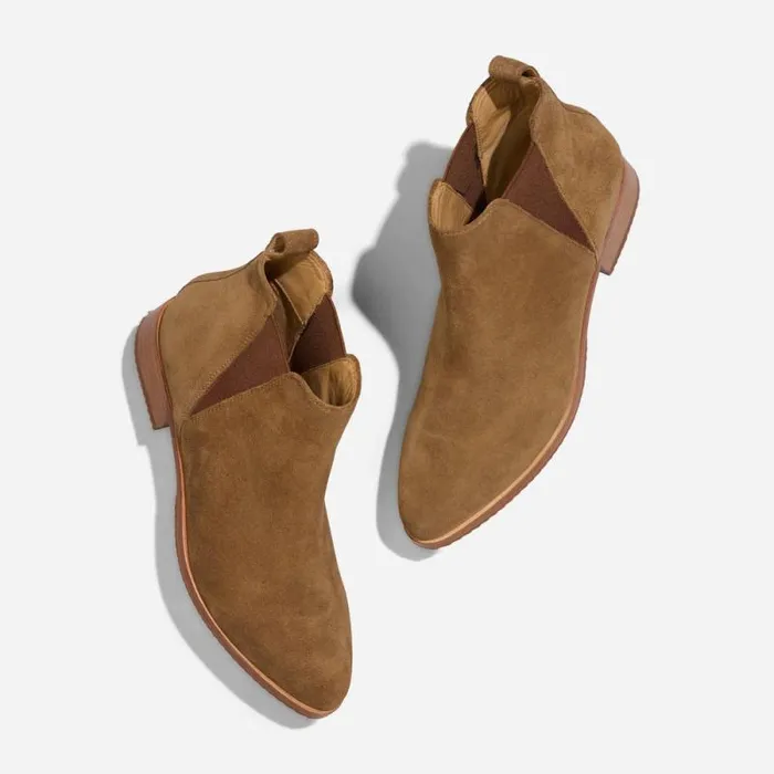 Nisolo Boots Women Eva Everyday Chelsea Boot Taupe Suede Nisolo Boots Women Eva Everyday Chelsea Boot Taupe Suede