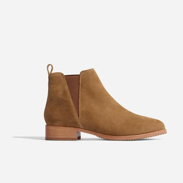 Nisolo Boots Women Eva Everyday Chelsea Boot Taupe Suede Nisolo Boots Women Eva Everyday Chelsea Boot Taupe Suede