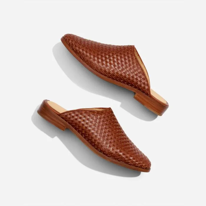 Nisolo Loafers and Mules Women Ama Woven Mule Woven Brandy