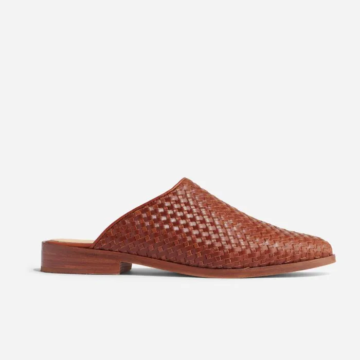 Nisolo Loafers and Mules Women Ama Woven Mule Woven Brandy