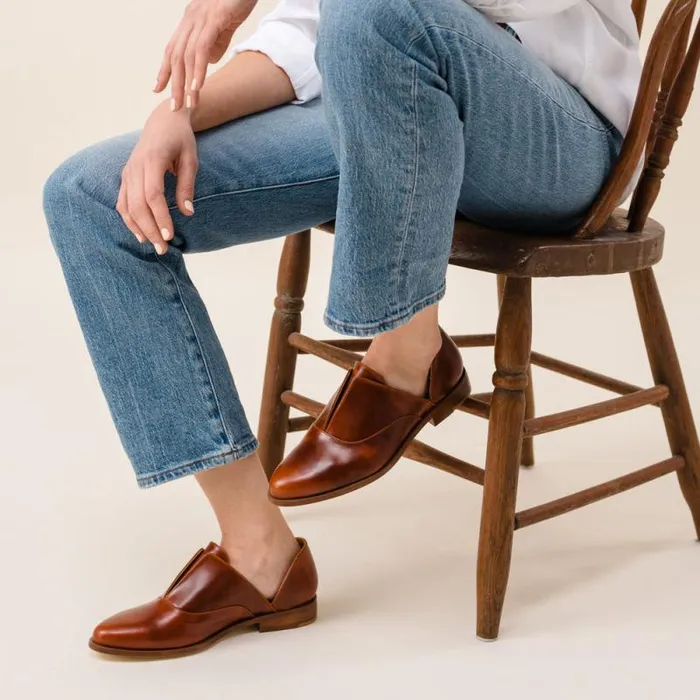 Nisolo Loafers and Mules Women Emma D039Orsay Oxford 20 Brandy Nisolo Loafers and Mules Women Emma D039Orsay Oxford 20 Brandy