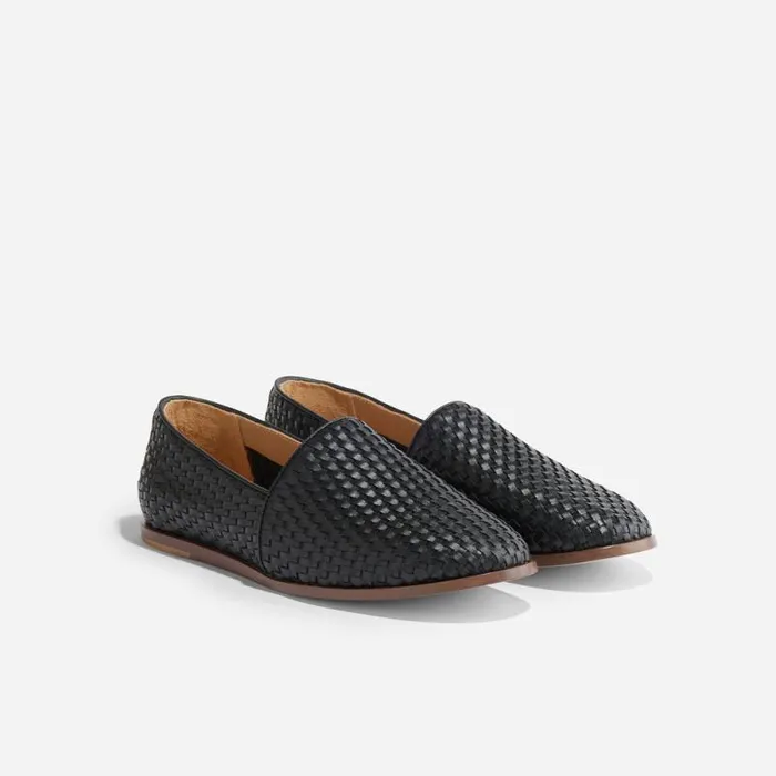 Nisolo Oxfords and Loafers Men Alejandro Woven Slip On 20 Woven Black